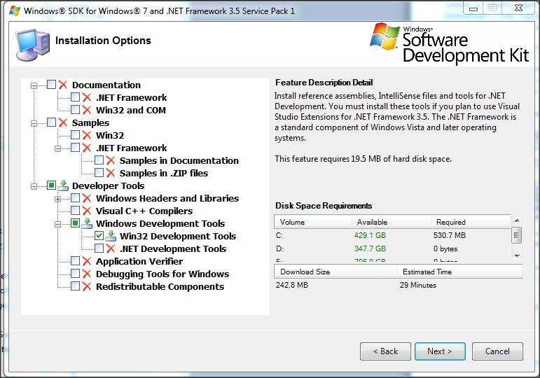 Microsoft windows sdk for windows 7 and .net framework 4 version 7.1